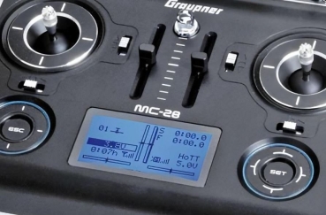 33028.77 Graupner mc-28 Sender - HoTT 2.4GHz Fernsteuerung 16 Kanäle